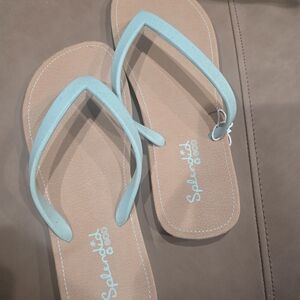 Splash Blue Women's Flip Flops